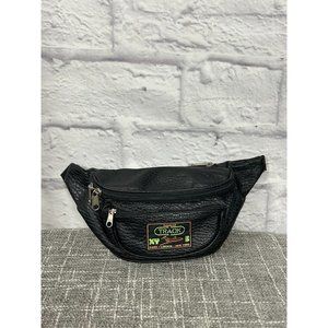 Fairland Track Faux Leather Waist Hip Festival Bag Fanny Pack Travel Bag Vtg 90s